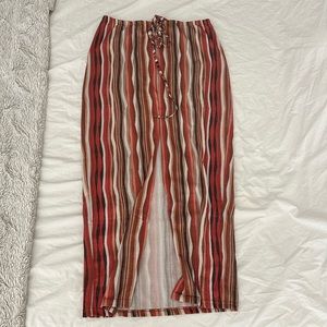 Princess Polly retro maxi skirt slit